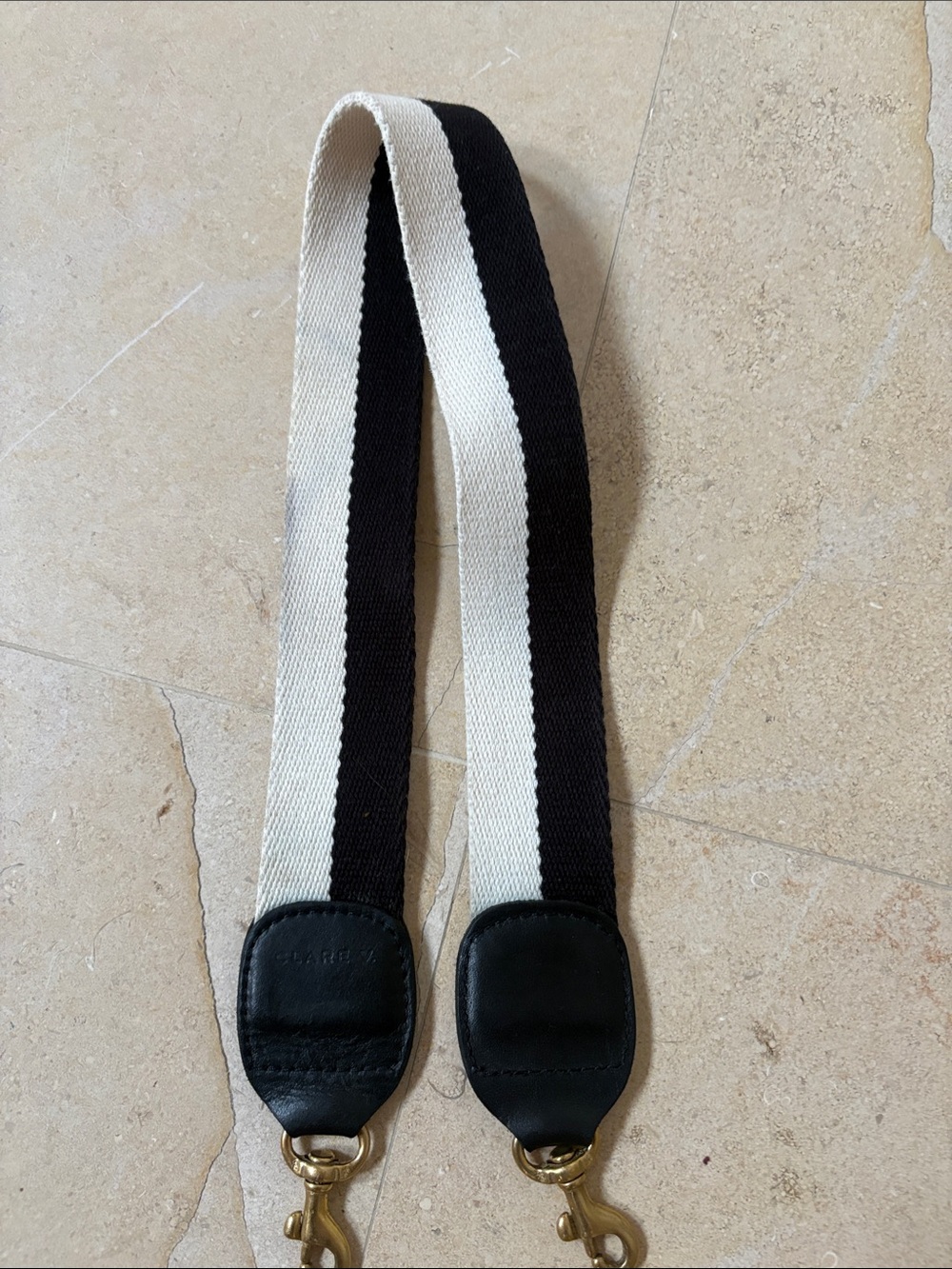Clare V Grande Fanny pack crossbody in white perforated leather - Picture 4 of 8